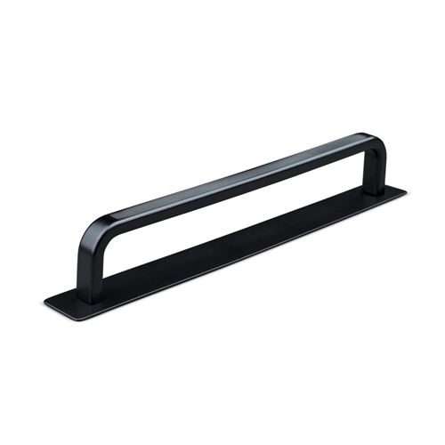 Immagine di maniglie gardone mm 160 rigate nero op.                                                                                            