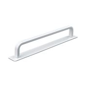 Immagine di maniglie gardone mm 160 rigate bianco op.                                                                                            