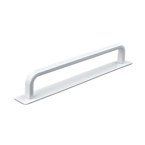 Immagine di maniglie gardone mm 160 rigate bianco op.                                                                                            