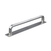 Immagine di maniglie gardone mm 160 rigate nich. sat.                                                                                            