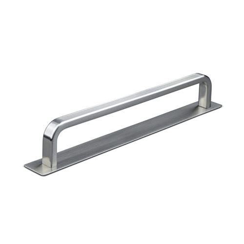 Immagine di maniglie gardone mm 160 rigate nich. sat.                                                                                            
