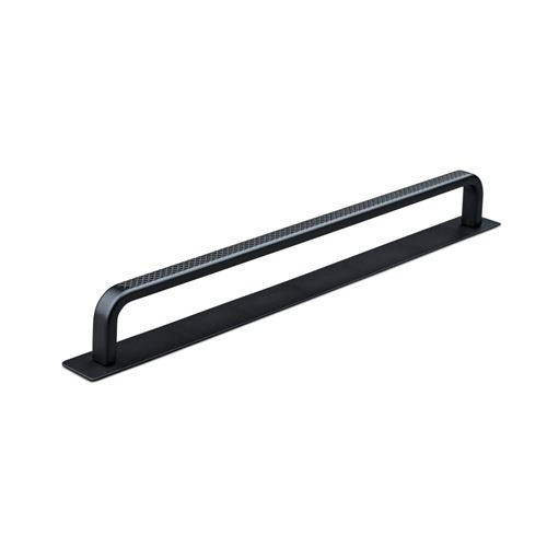 Immagine di maniglie gardone mm 224 goffr. nero op.                                                                                            