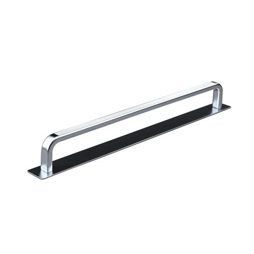Immagine di maniglie gardone mm 224 rigate argento                                                                                            