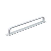 Immagine di maniglie gardone mm 224 rigate bianco op.                                                                                            