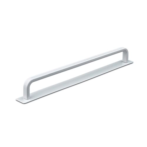 Immagine di maniglie gardone mm 224 rigate bianco op.                                                                                            