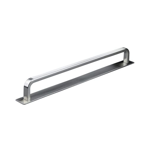 Immagine di maniglie gardone mm 224 rigate nich. sat.                                                                                            