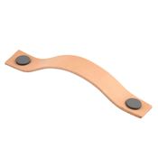 Immagine di maniglie levanto mm 128 grigio/chiaro cuoio                                                                                           
