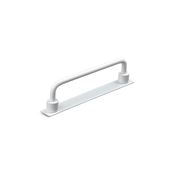 Immagine di maniglie limone mm 128 bianco op.                                                                                            