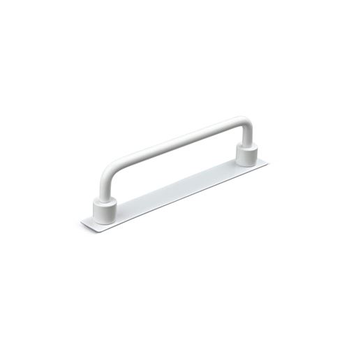 Immagine di maniglie limone mm 128 bianco op.                                                                                            