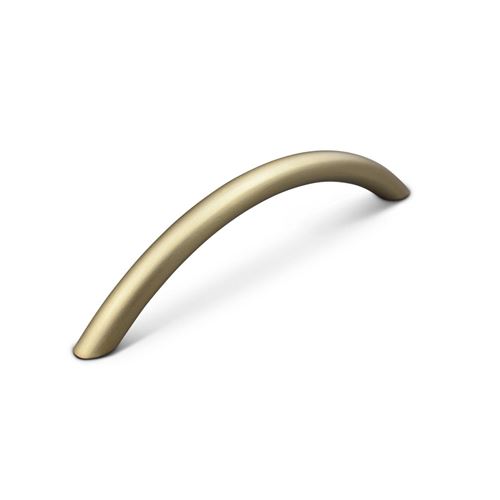 Immagine di maniglie marseille mm 128 oro sat.                                                                                            