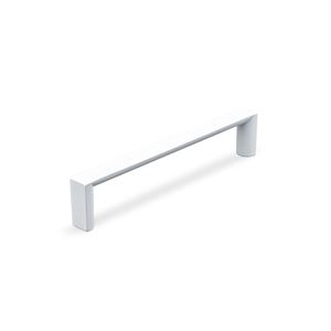 Immagine di maniglie sala mm 128 bianco op.                                                                                            
