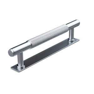 Immagine di maniglie salo mm 128 goffr. argento                                                                                            