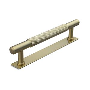 Immagine di maniglie salo mm 128 goffr. oro sat.                                                                                            