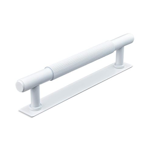 Immagine di maniglie salo mm 128 goffr. bianco op.                                                                                            