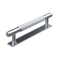 Immagine di maniglie salo mm 128 rigate argento                                                                                            
