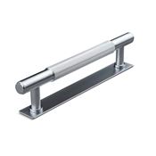 Immagine di maniglie salo mm 128 rigate argento                                                                                            