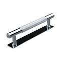 Immagine di maniglie salo mm 128 rigate cromo l.                                                                                            