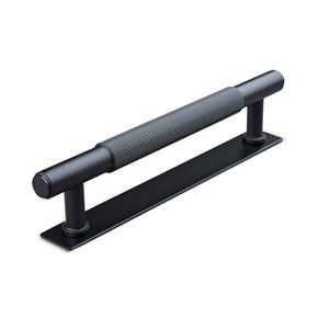 Immagine di maniglie salo mm 128 rigate nero op.                                                                                            