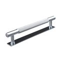 Immagine di maniglie salo mm 160 goffr. argento                                                                                            