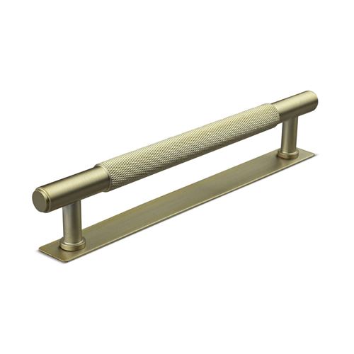 Immagine di maniglie salo mm 160 goffr. oro sat.                                                                                            