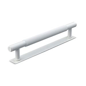 Immagine di maniglie salo mm 160 goffr. bianco op.                                                                                            