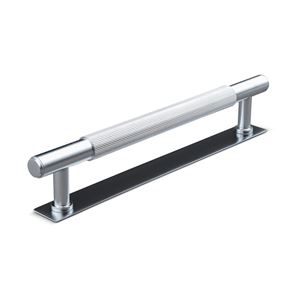 Immagine di maniglie salo mm 160 rigate argento                                                                                            