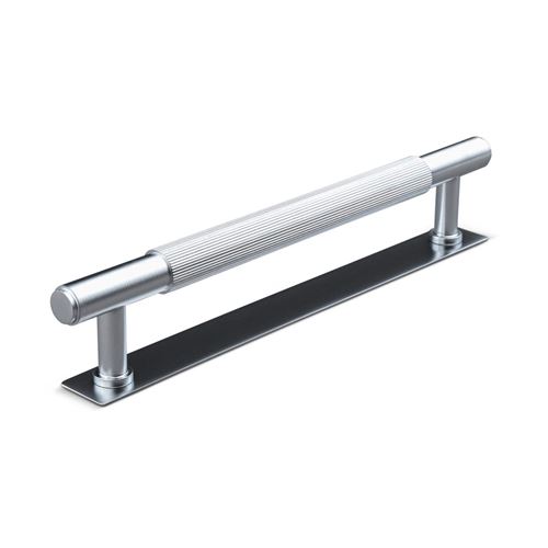 Immagine di maniglie salo mm 160 rigate argento                                                                                            