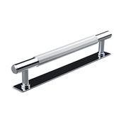 Immagine di maniglie salo mm 160 rigate cromo l.                                                                                            