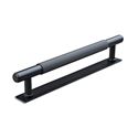 Immagine di maniglie salo mm 160 rigate nero op.                                                                                            
