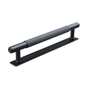 Immagine di maniglie salo mm 160 rigate nero op.                                                                                            