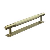 Immagine di maniglie salo mm 160 rigate oro sat.                                                                                            