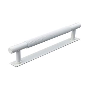 Immagine di maniglie salo mm 160 rigate bianco op.                                                                                            