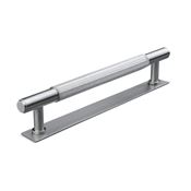 Immagine di maniglie salo mm 160 rigate nich. sat.                                                                                            