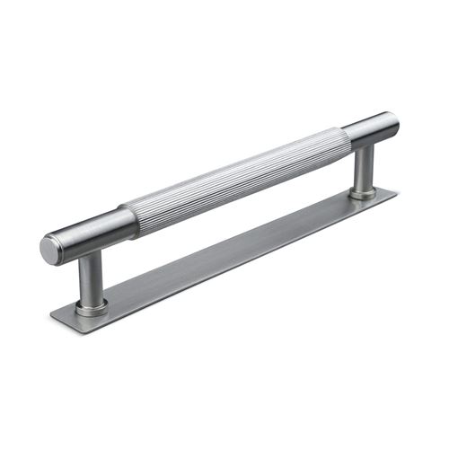 Immagine di maniglie salo mm 160 rigate nich. sat.                                                                                            