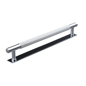 Immagine di maniglie salo mm 224 rigate argento                                                                                            