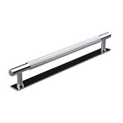 Immagine di maniglie salo mm 224 rigate cromo l.                                                                                            