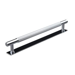 Immagine di maniglie salo mm 224 rigate cromo l.                                                                                            
