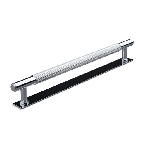 Immagine di maniglie salo mm 224 rigate cromo l.                                                                                            