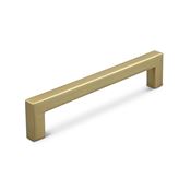 Immagine di maniglie tripoli mm 128 oro sat.                                                                                            