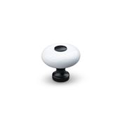 Immagine di pomoli tods ceramica bianco/nero op.                                                                                            
