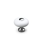 Immagine di pomoli tods ceramica bianco/cromo l.                                                                                            