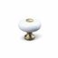 Immagine di pomoli tods ceramica bianco/oro sat.                                                                                            