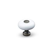 Immagine di pomoli tods ceramica bianco/oxid                                                                                            