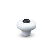 Immagine di pomoli verna ceramica bianco/nero op.                                                                                            