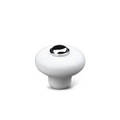 Immagine di pomoli verna ceramica bianco/cromo l.                                                                                            