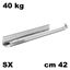 Immagine di guide actro 5d  l silent sys cm 42 zinc. sx 40 kg estr.totale                                                                                           
