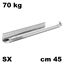 Immagine di guide actro 5d xl silent sys cm 45 zinc. sx 70 kg estr.totale                                                                                           