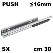 Immagine di guide quadro v6/16 push cm 30 zinc. sx 30 kg - estrazione totale                                                                                           