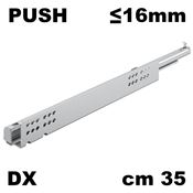 Immagine di guide quadro v6/16 push cm 35 zinc. dx 30 kg - estrazione totale                                                                                           