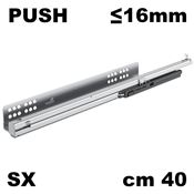 Immagine di guide quadro v6/16 push cm 40 zinc. sx 30 kg - estrazione totale                                                                                           